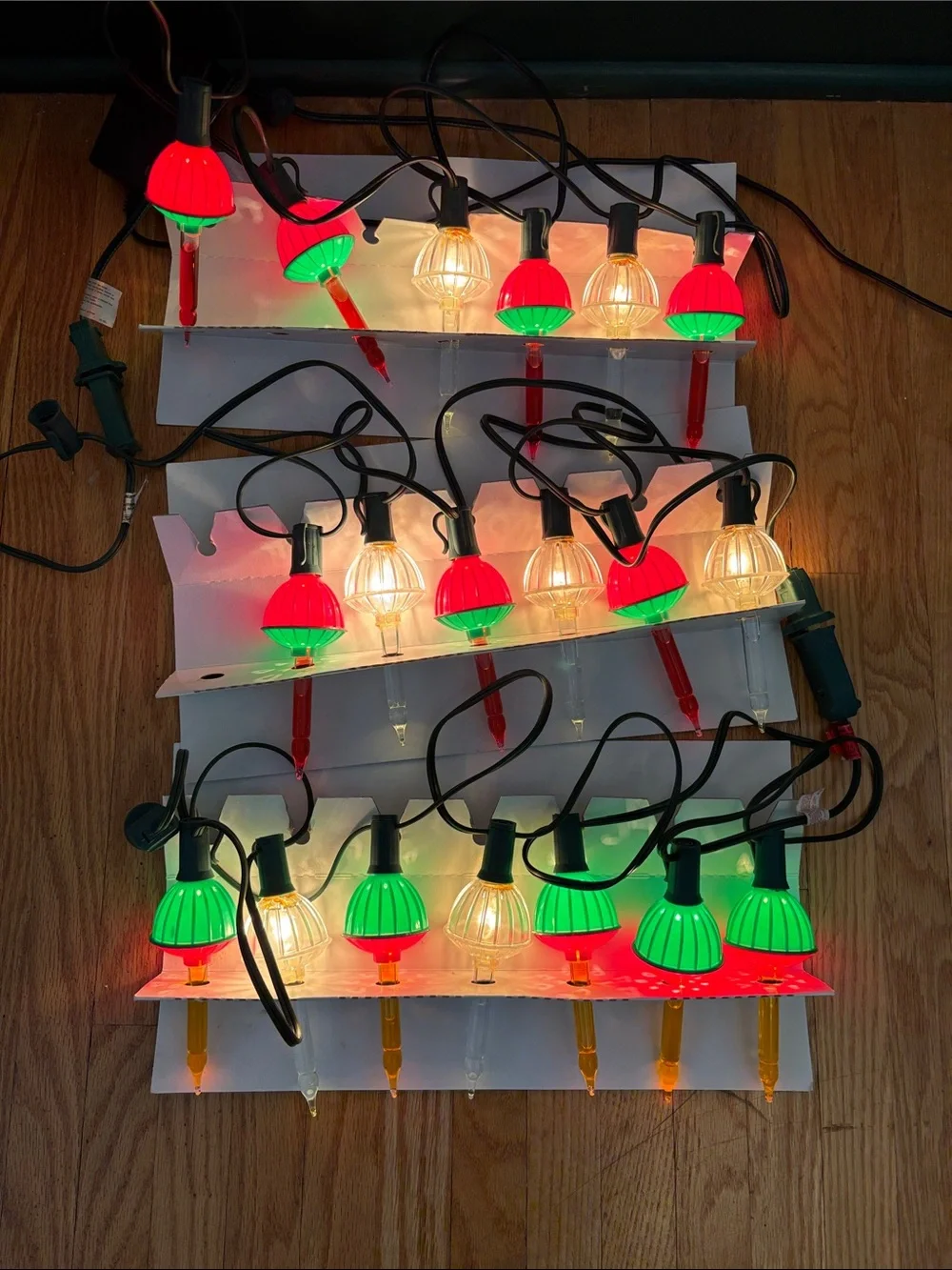 Noma Nostalgia Series Bubble-Lites Christmas Lights – Lot of 3 Boxes Retro Style
